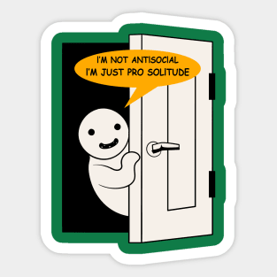 Introvert Sticker